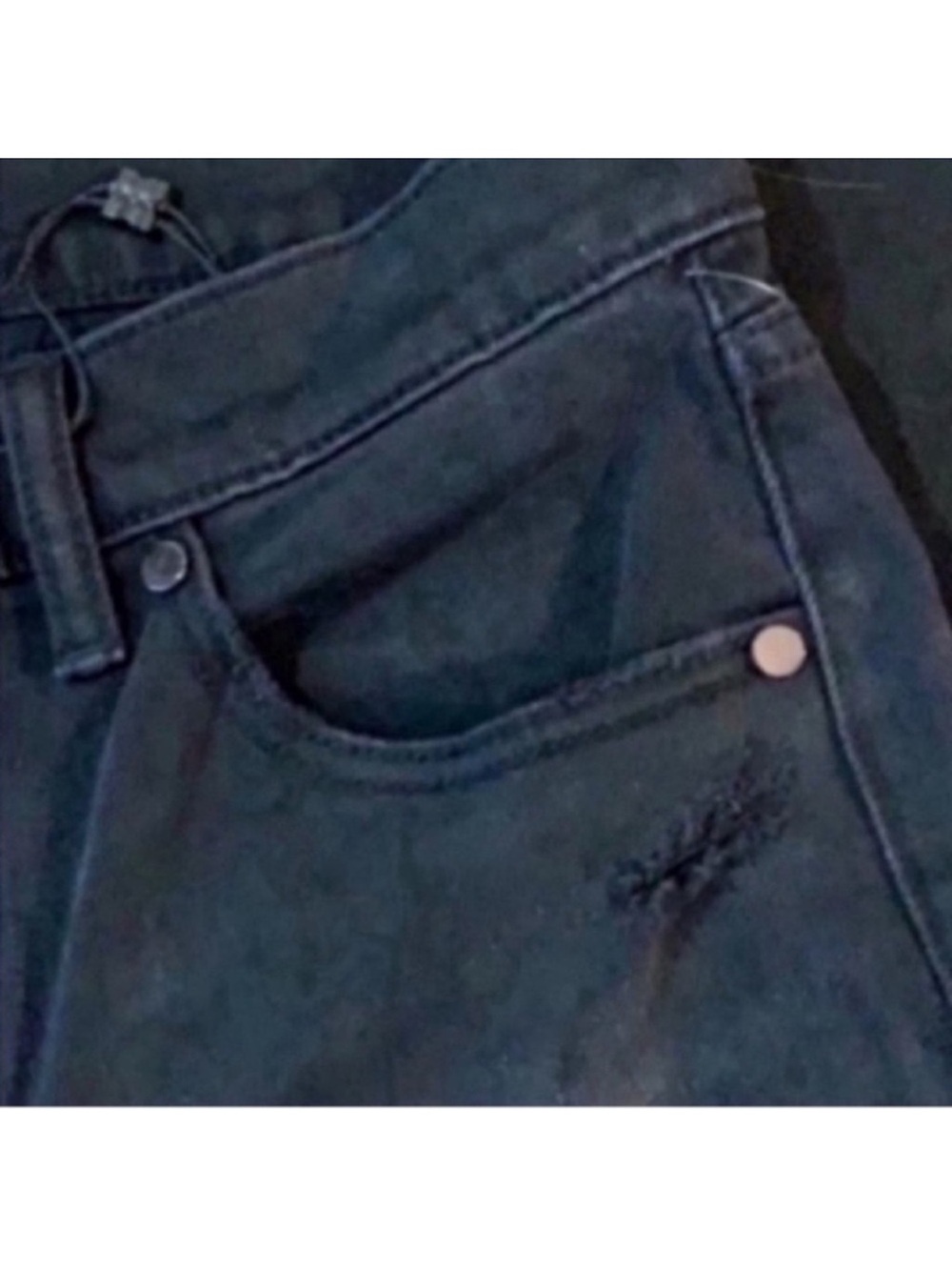 BCBGMaxAzria Women's Jeans Blk w/distressed areas NWT